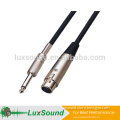 3P MALE XLR cable, 1/4'' jack to XLR mic cable, CHINA microphone cable